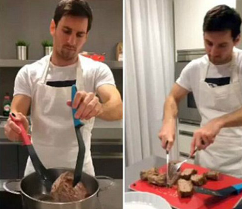 Lionel Messi hobi masak